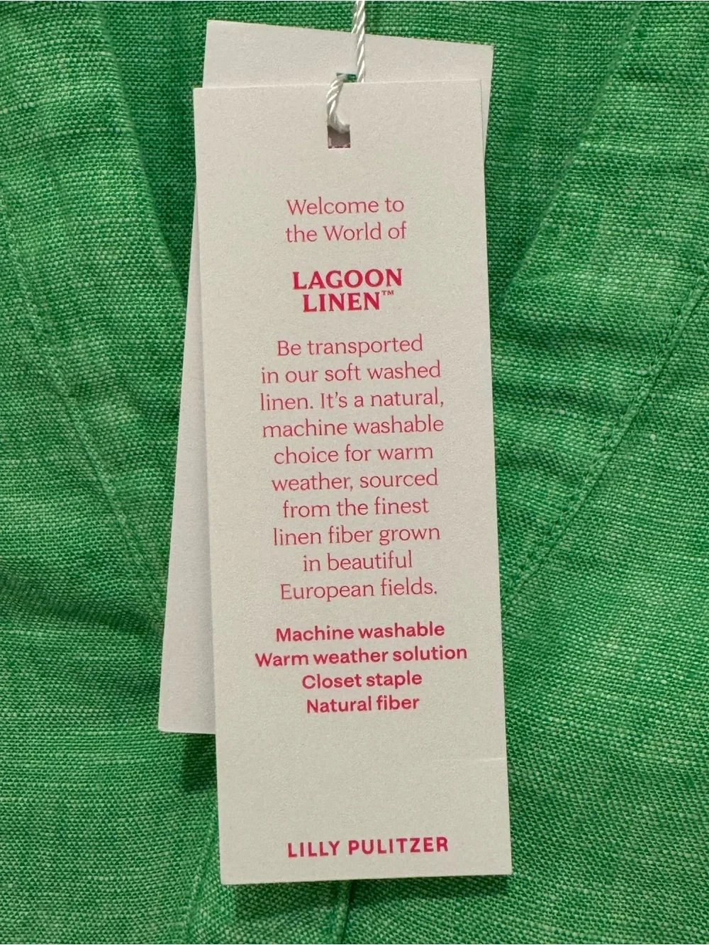 NWT Lilly Pulitzer 14 Mialeigh Linen Top sz 14